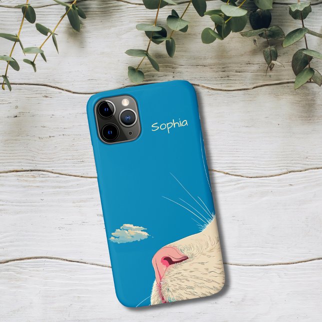 Capa Para iPhone 11 Pro Gato e Nuvem (Criador carregado)