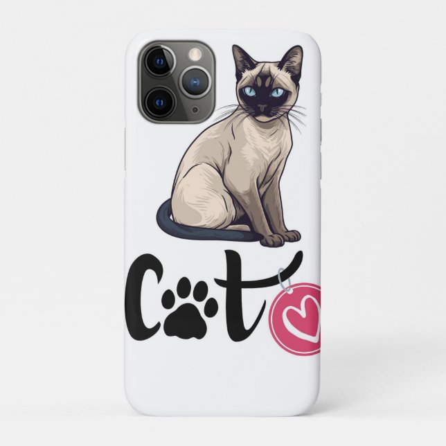 Capa Para iPhone 11 Pro gato fofo (Verso)