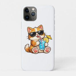 Capa Para iPhone 11 Pro Gato Legal de Verão