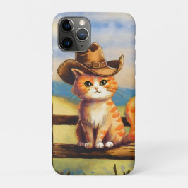Capa Para iPhone 11 Pro Gato Pai Pintado com Aquarela