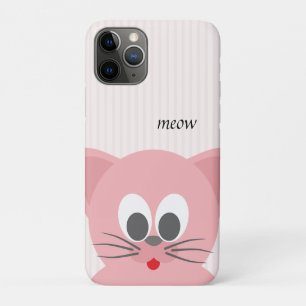 Capa Para iPhone 11 Pro Gato Rosa Bonito De Tendy