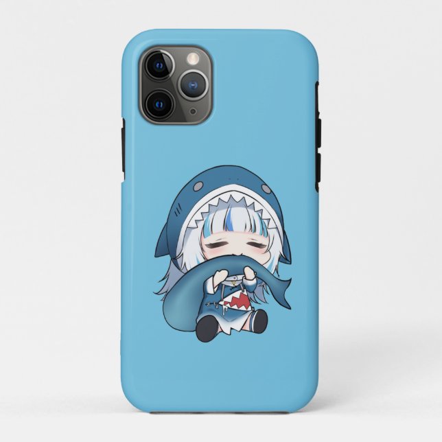 Capa Para iPhone 11 Pro Gawr Gura Hololive (が う る ・ ぐ ら) (Verso)