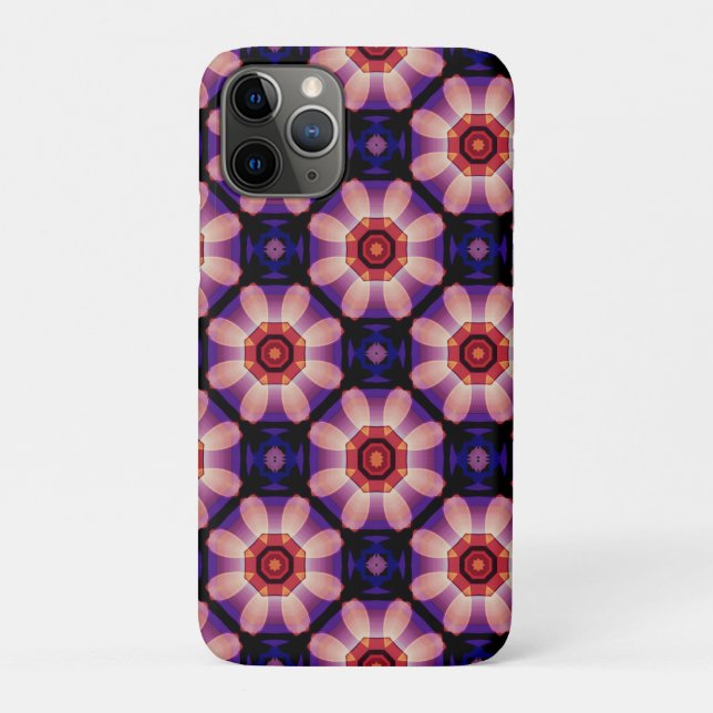 Capa Para iPhone 11 Pro Geometric Abstract Floral (Verso)