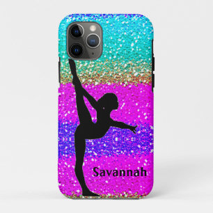 Capa Para iPhone 11 Pro Ginástica Colorida Sparkle Personalizada