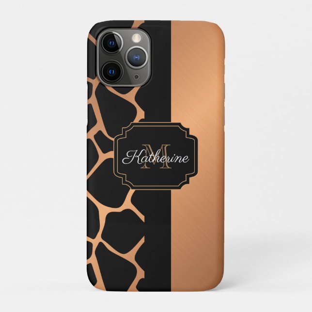 Capa Para iPhone 11 Pro Giraffe Pattern (Verso)