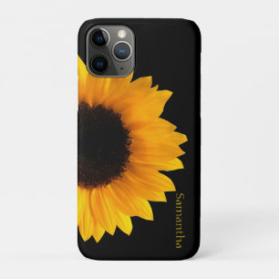 Capa Para iPhone 11 Pro Girassol Amarelo Grande