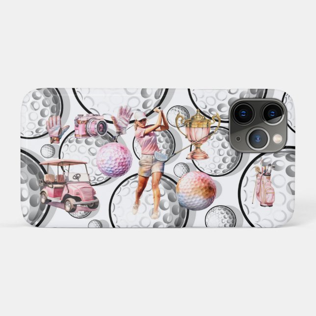Capa Para iPhone 11 Pro Girls Go Golfing (Verso (horizontal))
