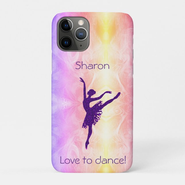 Capa Para iPhone 11 Pro Girls Love to Dance Ballerina (Verso)
