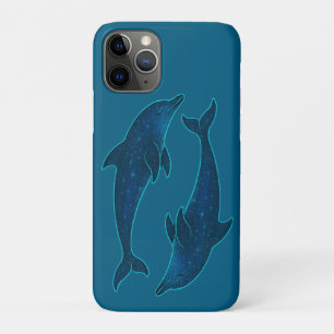 Capa Para iPhone 11 Pro Golfinhos no Mar Azul Profundo