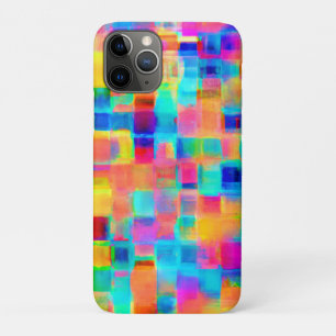 Capa Para iPhone 11 Pro Grade de Cores Abstratas