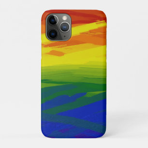 Capa Para iPhone 11 Pro Gradiente das chamas do arco-íris