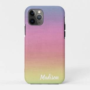 Capa Para iPhone 11 Pro Gradiente de Cores de Água Tranquilos iPhone pe
