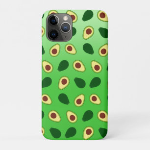 Capa Para iPhone 11 Pro Gradiente verde de verão da fatia de abacates