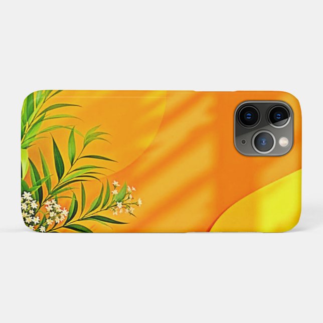 Capa Para iPhone 11 Pro Gráfico de Citros e Folhas (Verso (horizontal))