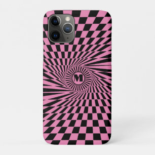 Capa Para iPhone 11 Pro Gráfico Sun Personalizado de Raios Rosa Quentes