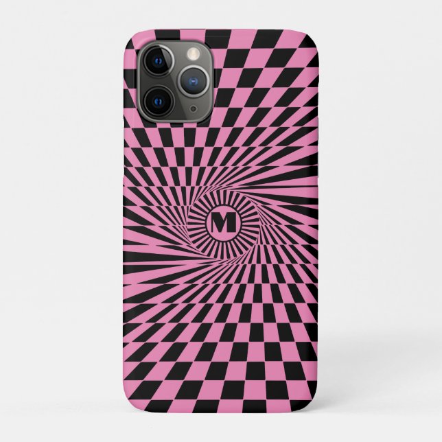 Capa Para iPhone 11 Pro Gráfico Sun Personalizado de Raios Rosa Quentes (Verso)