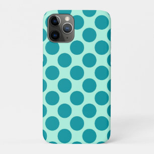 Capa Para iPhone 11 Pro Grandes pontos retrorreflectores - aqua e turquesa