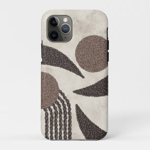 Capa Para iPhone 11 Pro Grãos de Café Orgânicos Modernos-Geométricos- Neut