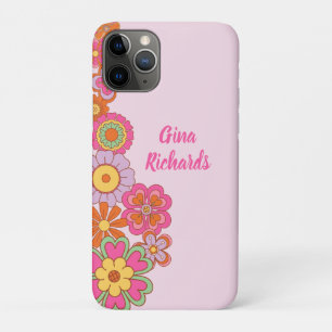 Capa Para iPhone 11 Pro Groovy Retro 60s Hippie