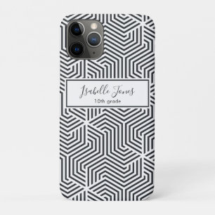 Capa Para iPhone 11 Pro guião geométrica na moda personalizada