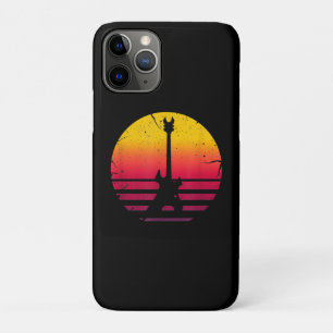 Capa Para iPhone 11 Pro Guitar Sunset Electric Rock Lover