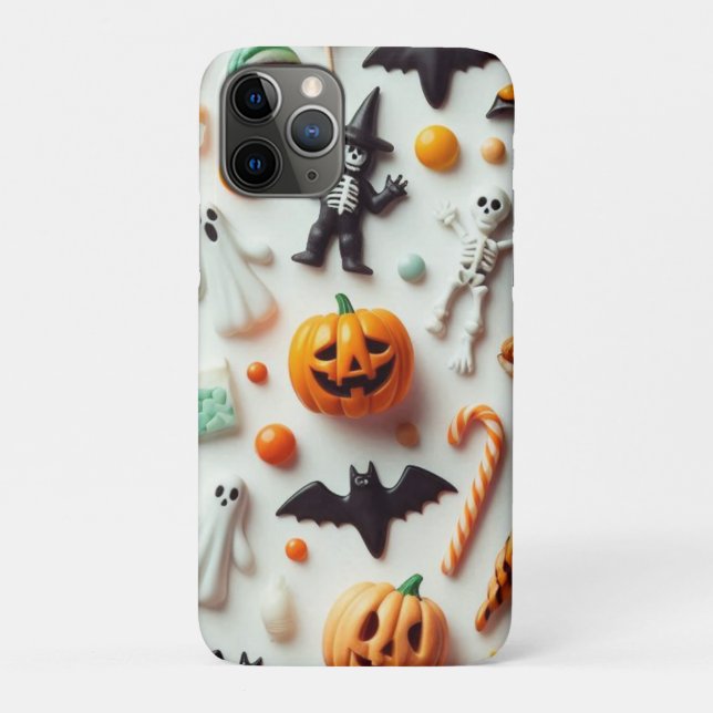 Capa Para iPhone 11 Pro Halloween Candies (Verso)