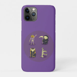 Capa Para iPhone 11 Pro Halloween Skeleton Dracula Mummy Grim Reaper