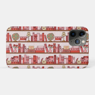 Capa Para iPhone 11 Pro Hand Drawn Book Lover Pattern