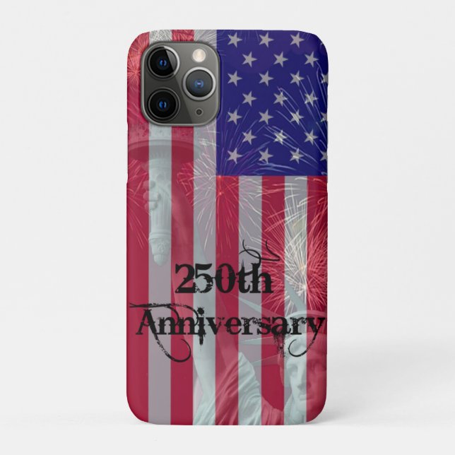 Capa Para iPhone 11 Pro Happy Independence Day 1776 2026 (Verso)