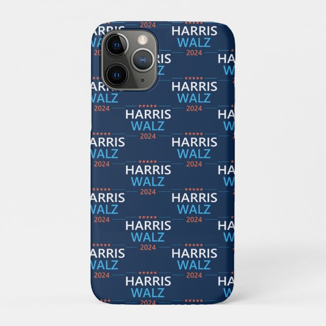 Capa Para iPhone 11 Pro Harris Walz 2024 para Presidente (Verso)