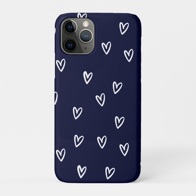 Capa Para iPhone 11 Pro heart blue sky (Verso)