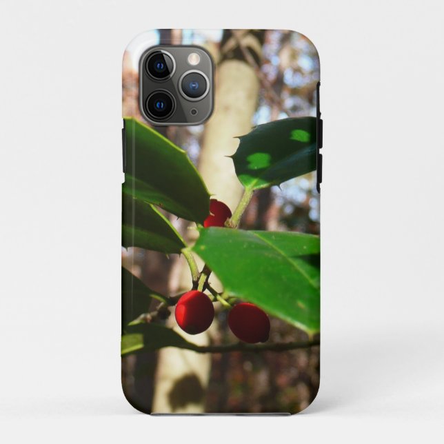 Capa Para iPhone 11 Pro Holly deixa eu feriado botânico (Verso)