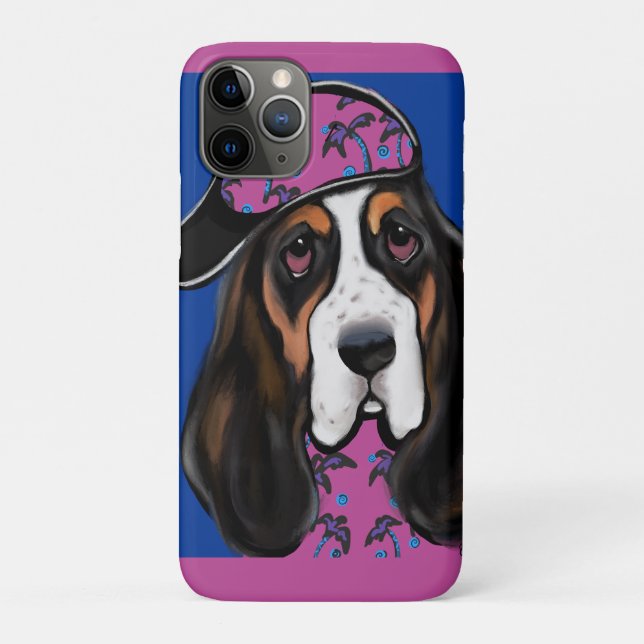 Capa Para iPhone 11 Pro Hound Basset (Verso)