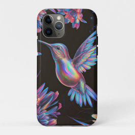 Capa Para iPhone 11 Pro Hummingbird Cute Floral