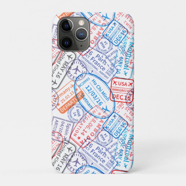Capa Para iPhone 11 Pro ícone de viagem (Verso)