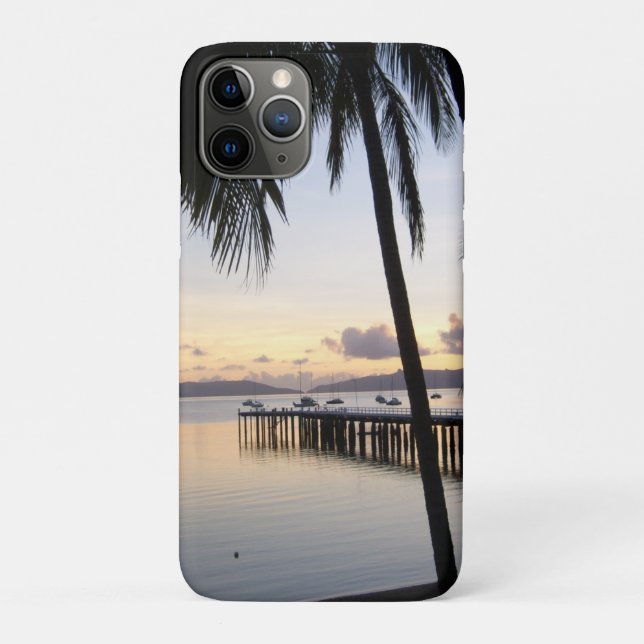Capa Para iPhone 11 Pro Ilhas Whitsunday Sunset (Verso)