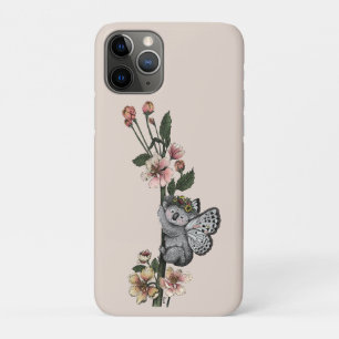 Capa Para iPhone 11 Pro Ilustração De Aquarela De Beary Koala Botânica Cut