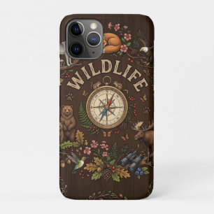 Capa Para iPhone 11 Pro Ilustração de Aventura na Floresta com "Vida Selva