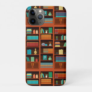 Capa Para iPhone 11 Pro Ilustração de estante de livros