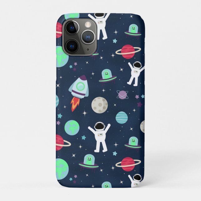 Capa Para iPhone 11 Pro Ilustração de padrão de espaço (Verso)