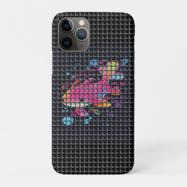Capa Para iPhone 11 Pro Ilustração de Peixe Atrás da Rede