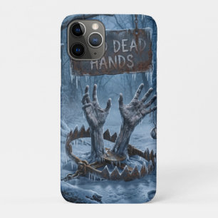 Capa Para iPhone 11 Pro Ilustração de Terror Gótico de Mãos Congeladas