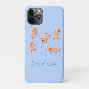 Capa Para iPhone 11 Pro Imagem de desenho animado de amendoins de salto fe