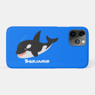 Capa Para iPhone 11 Pro Imagem engraçada de desenho animado de orca