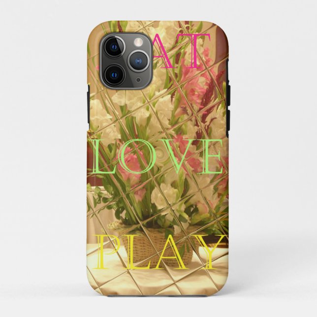 Capa Para iPhone 11 Pro Impressão de Arte de Blooms Refletidos (Verso)
