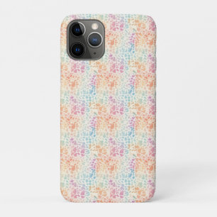 Capa Para iPhone 11 Pro Impressão de leopardo em aquarela com arco-íris pa
