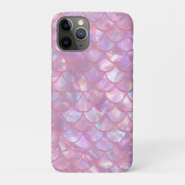 Capa Para iPhone 11 Pro Impressão de Sereia Rosa Claro
