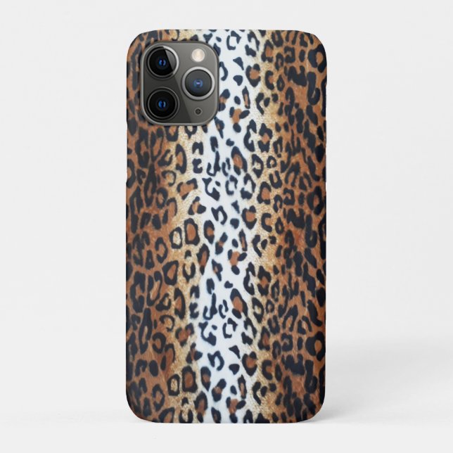 Capa Para iPhone 11 Pro Impressão em animais leopardo elegante Na moda (Verso)