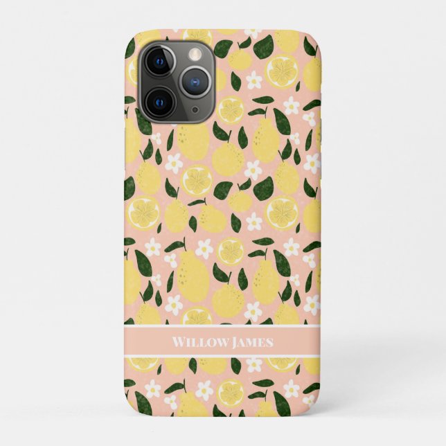 Capa Para iPhone 11 Pro Impressão Lemon - Cobrir personalizado de caixa de (Verso)