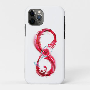Capa Para iPhone 11 Pro Infinity with Red Wine